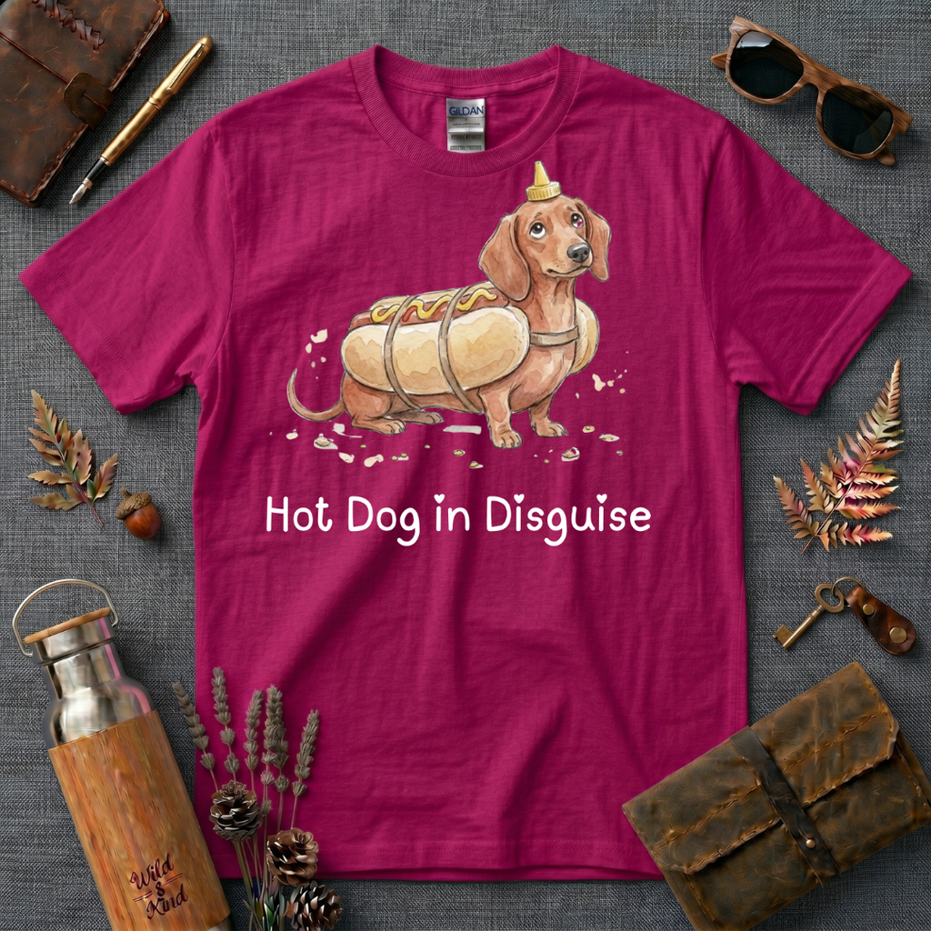 Hot Dog in Disguise Dog T-Shirt