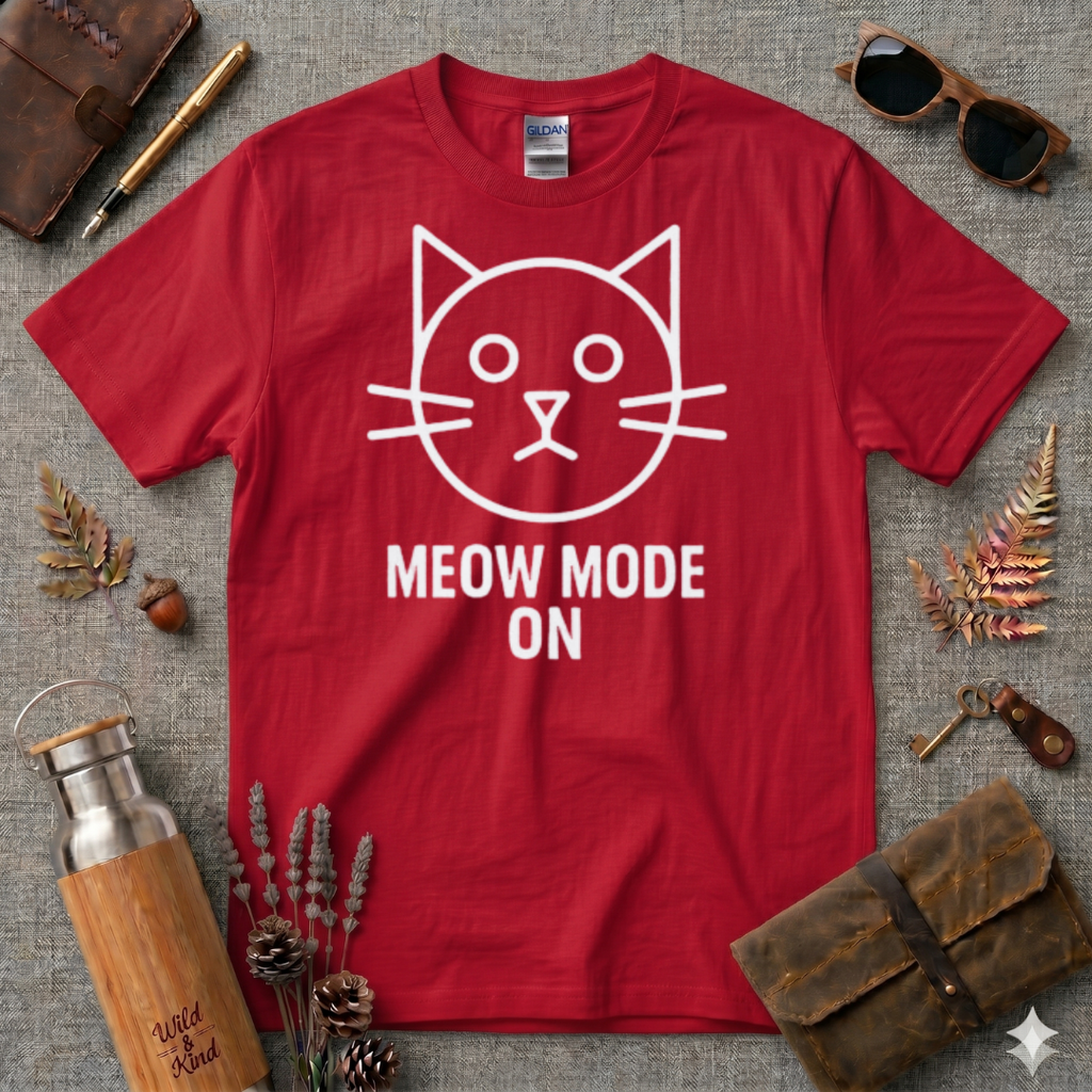 Meow Mode On T-Shirt