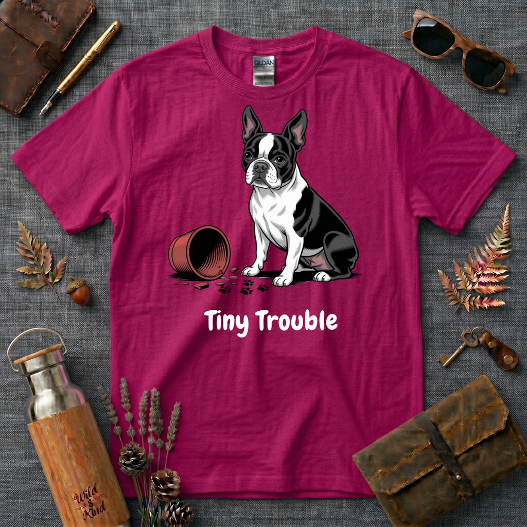 Tiny Trouble French Bull Dog T-Shirt