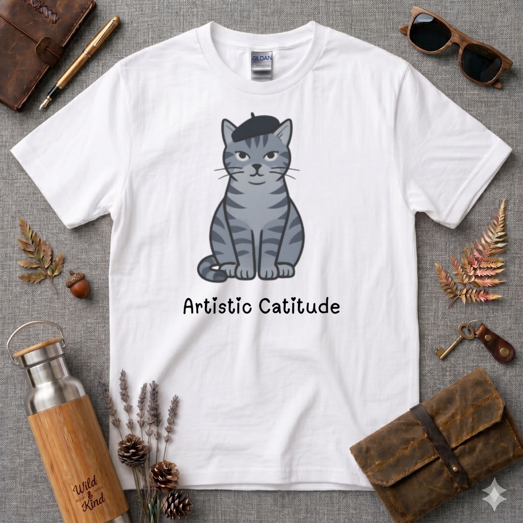 Artistic Catitude T-Shirt
