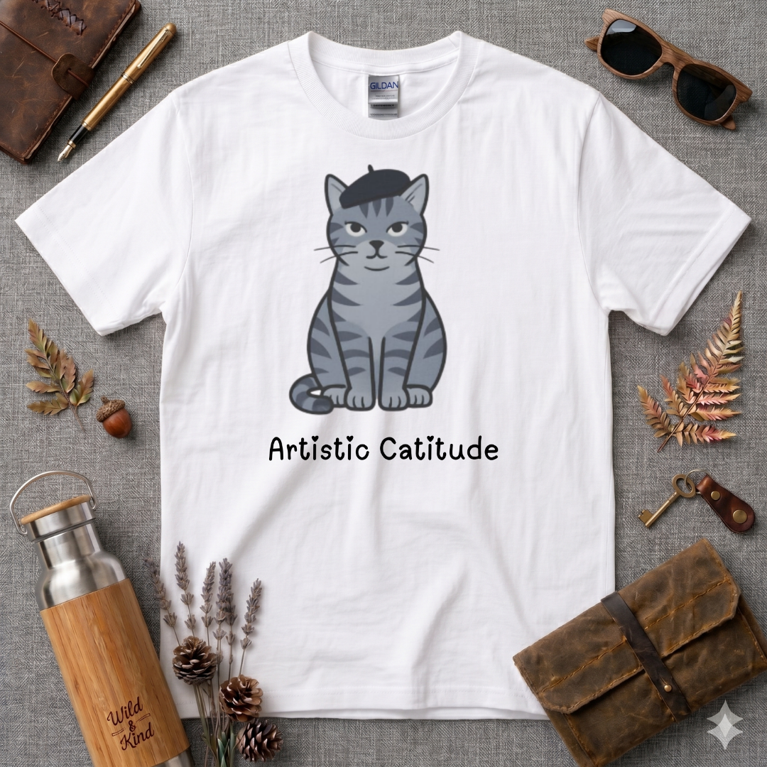 Artistic Catitude T-Shirt