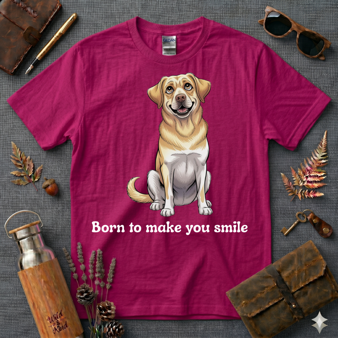 Born to make you smile Labrador T-Shirt