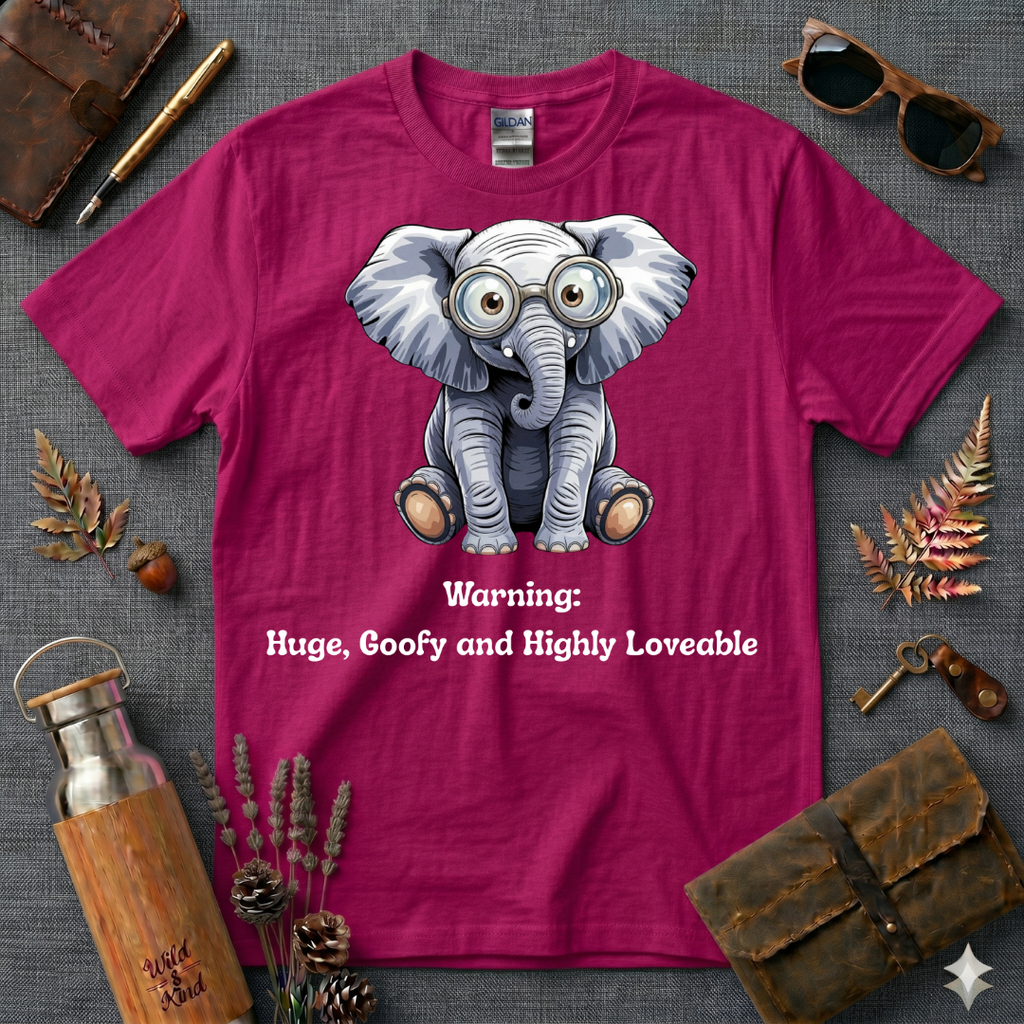 Huge Goofy and Slightly Lovable Elephant T-Shirt
