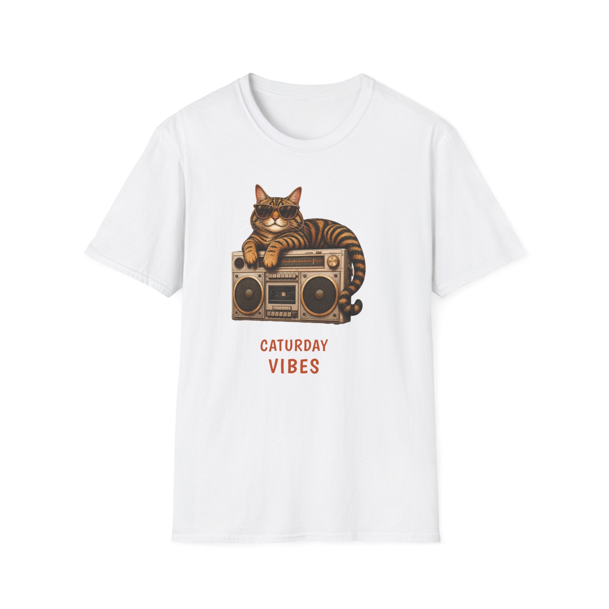Caturday Vibes — Domestic Divas Cat Boombox Tee