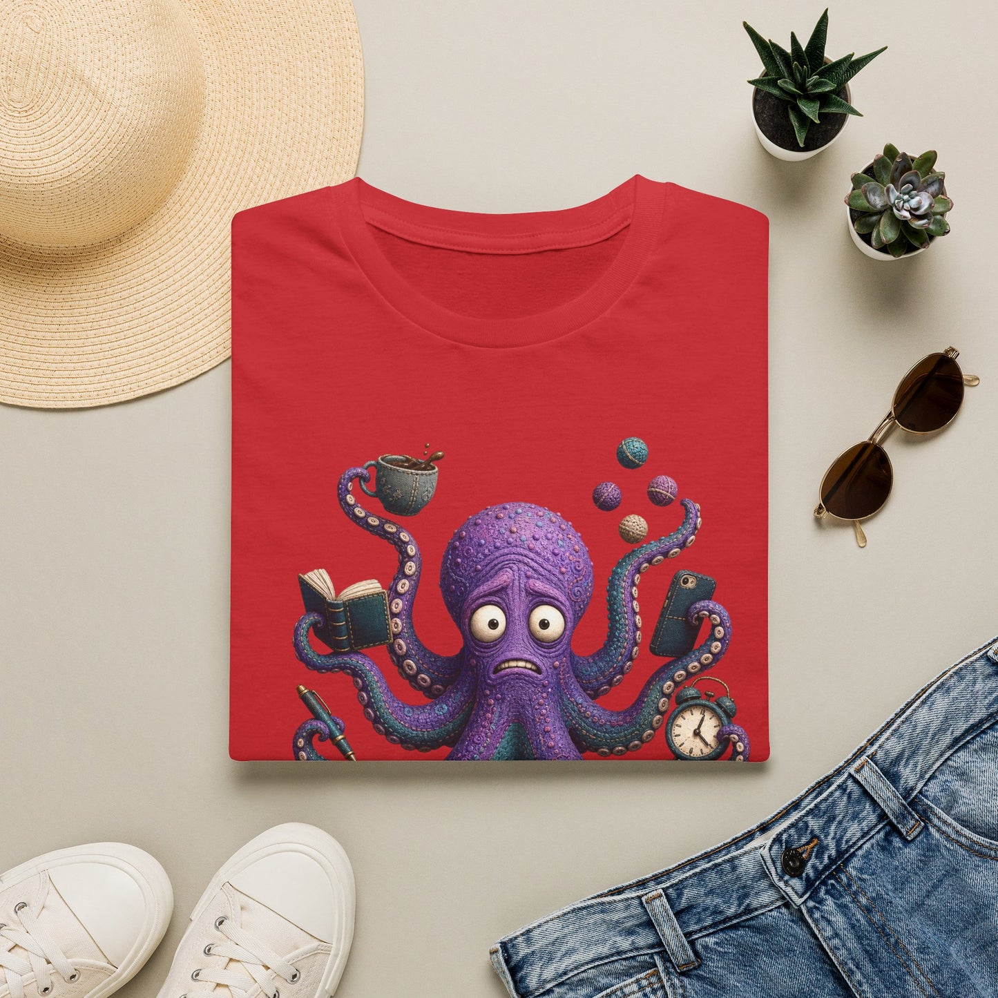 Eight Arms. Zero Patience. — Reef Rebels Octopus Tee