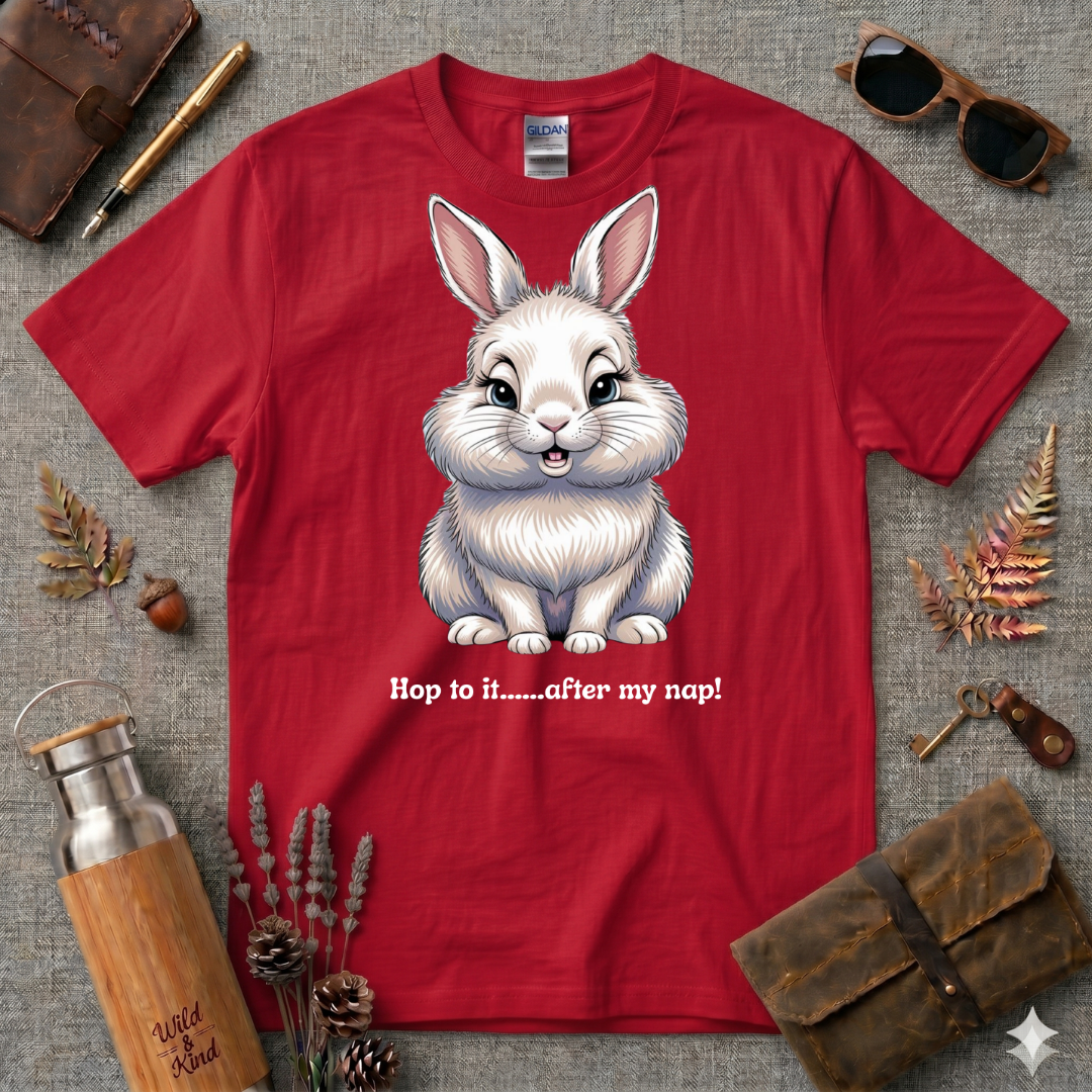 Hop to It after my nap Cartoon Cat T-Shirt