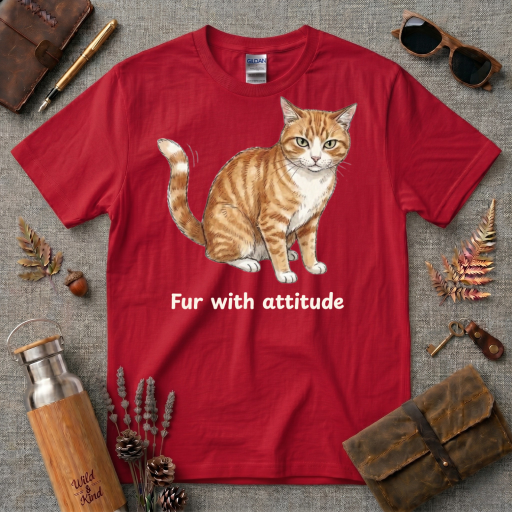 Fur with Attitude Cat T-Shirt