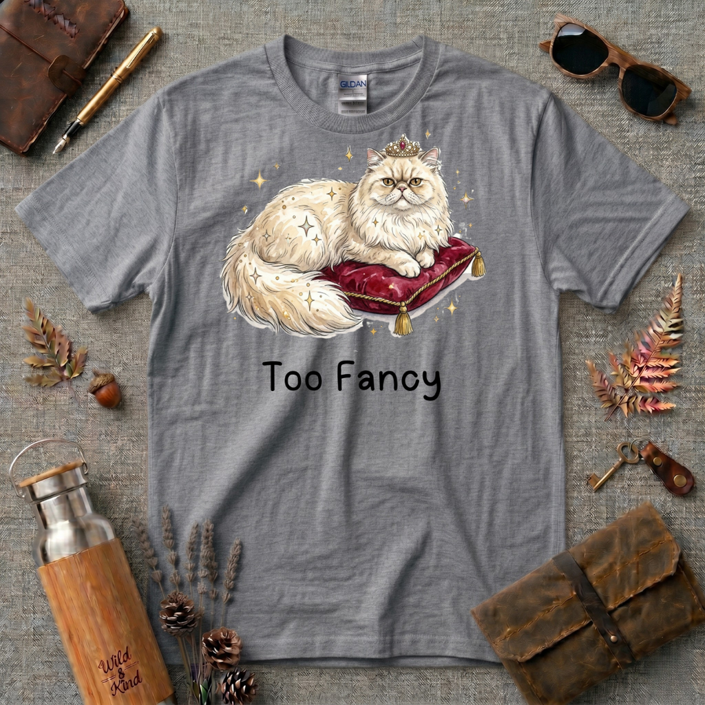 Too Fancy Cat T-Shirt