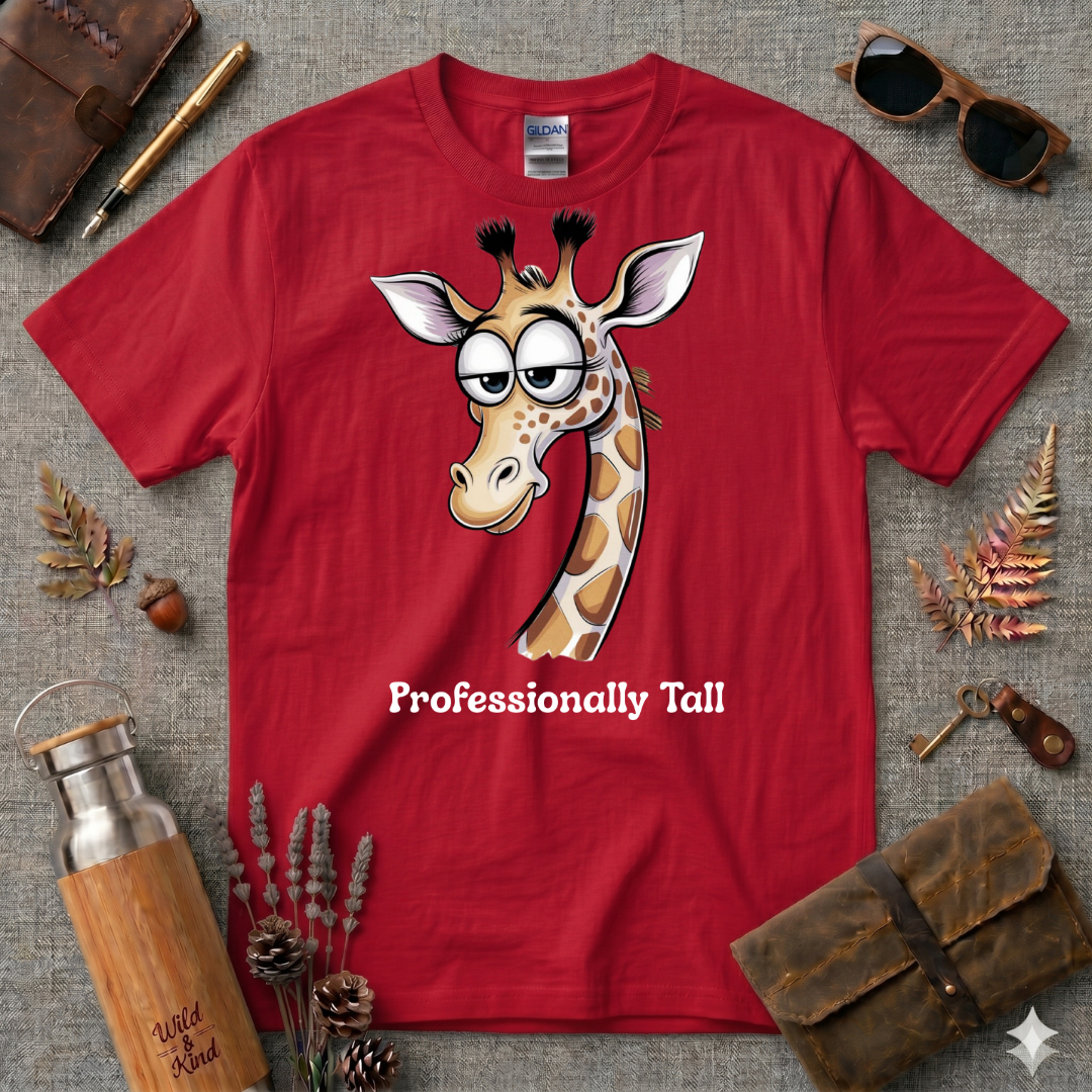 Professionally Tall Giraffe T-Shirt