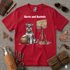 Barks and Buckets Schnauzer Basketball T-Shirt