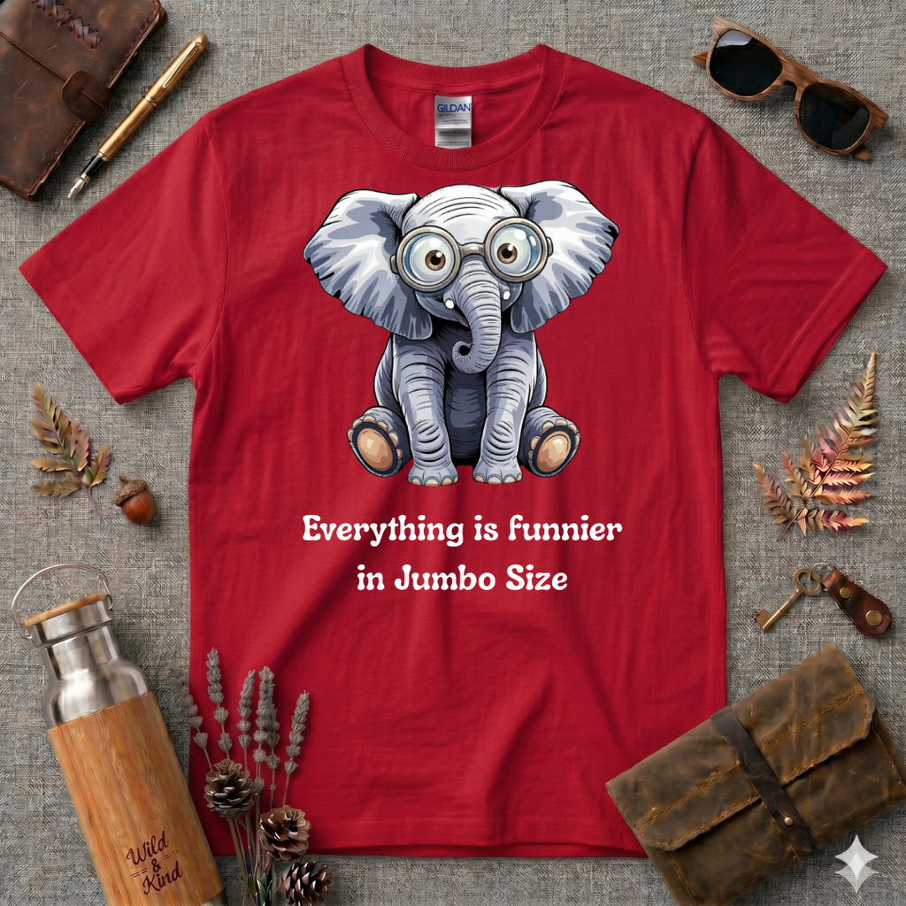 Everything is Funnier Elephant T-Shirt