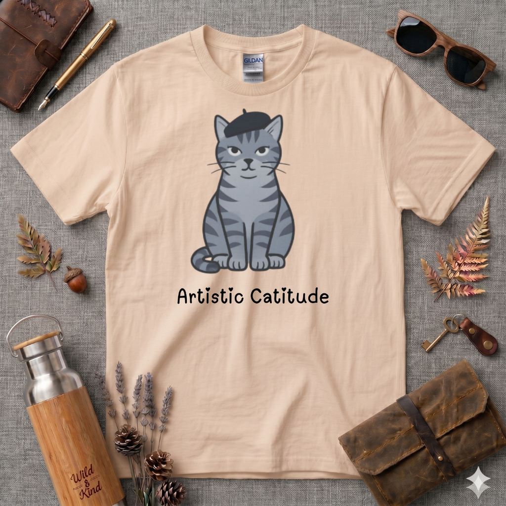 Artistic Catitude T-Shirt
