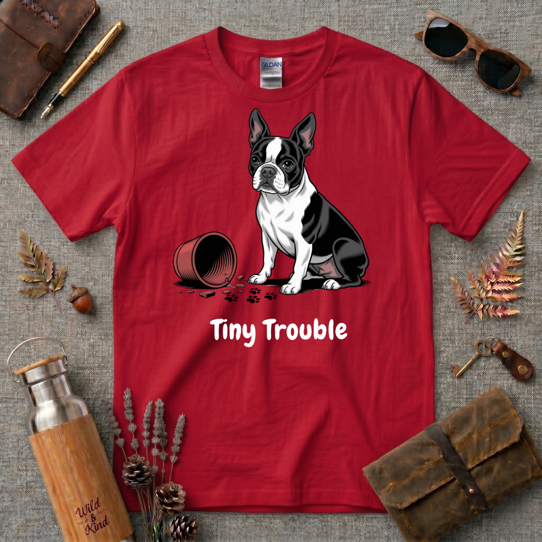 Tiny Trouble French Bull Dog T-Shirt