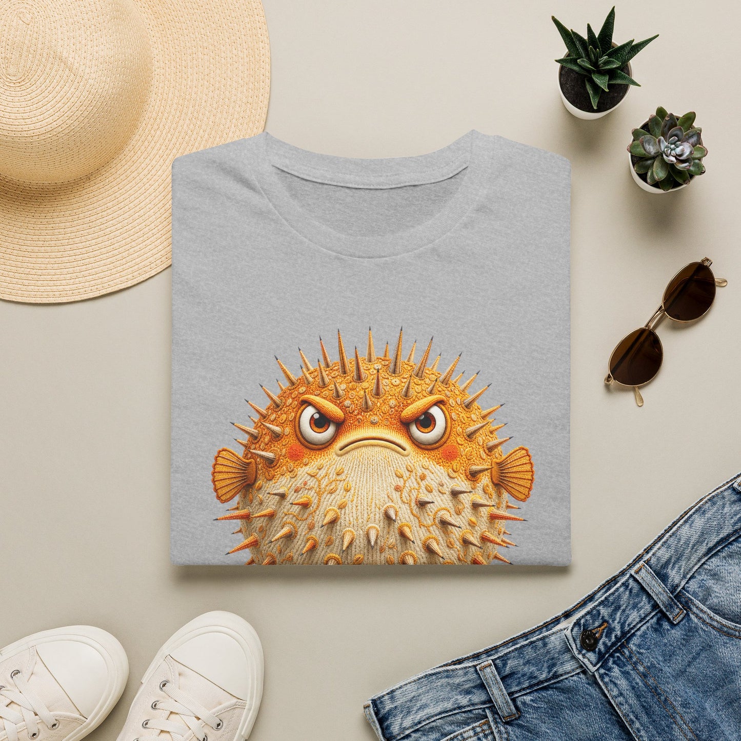 Don't Push Me — Reef Rebels Pufferfish Tee