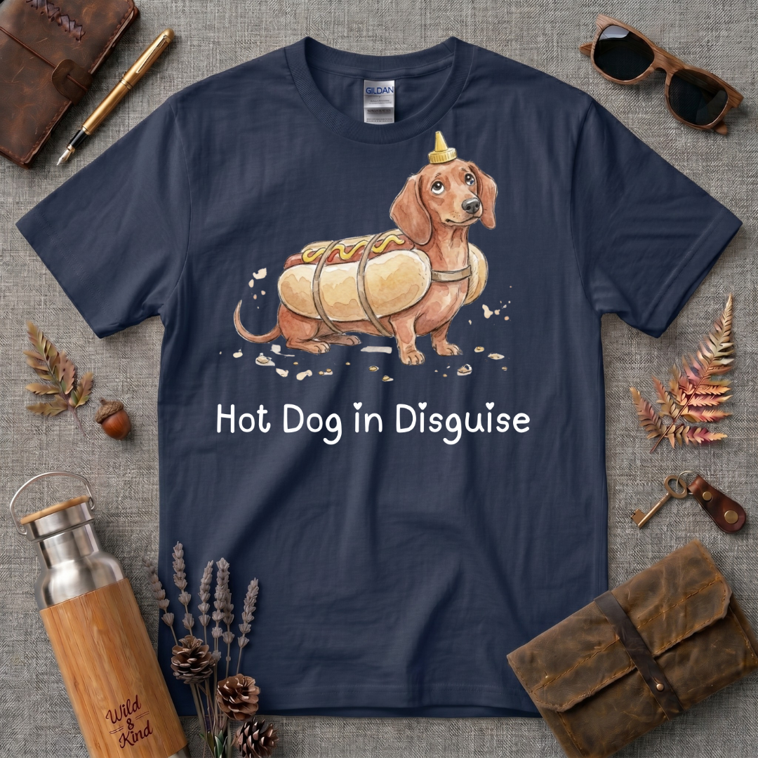 Hot Dog in Disguise Dog T-Shirt