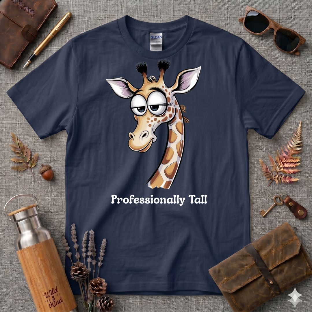 Professionally Tall Giraffe T-Shirt