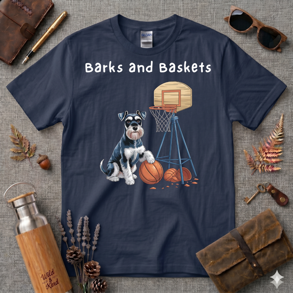 Barks and Baskets Schnauzer no 2 T-Shirt