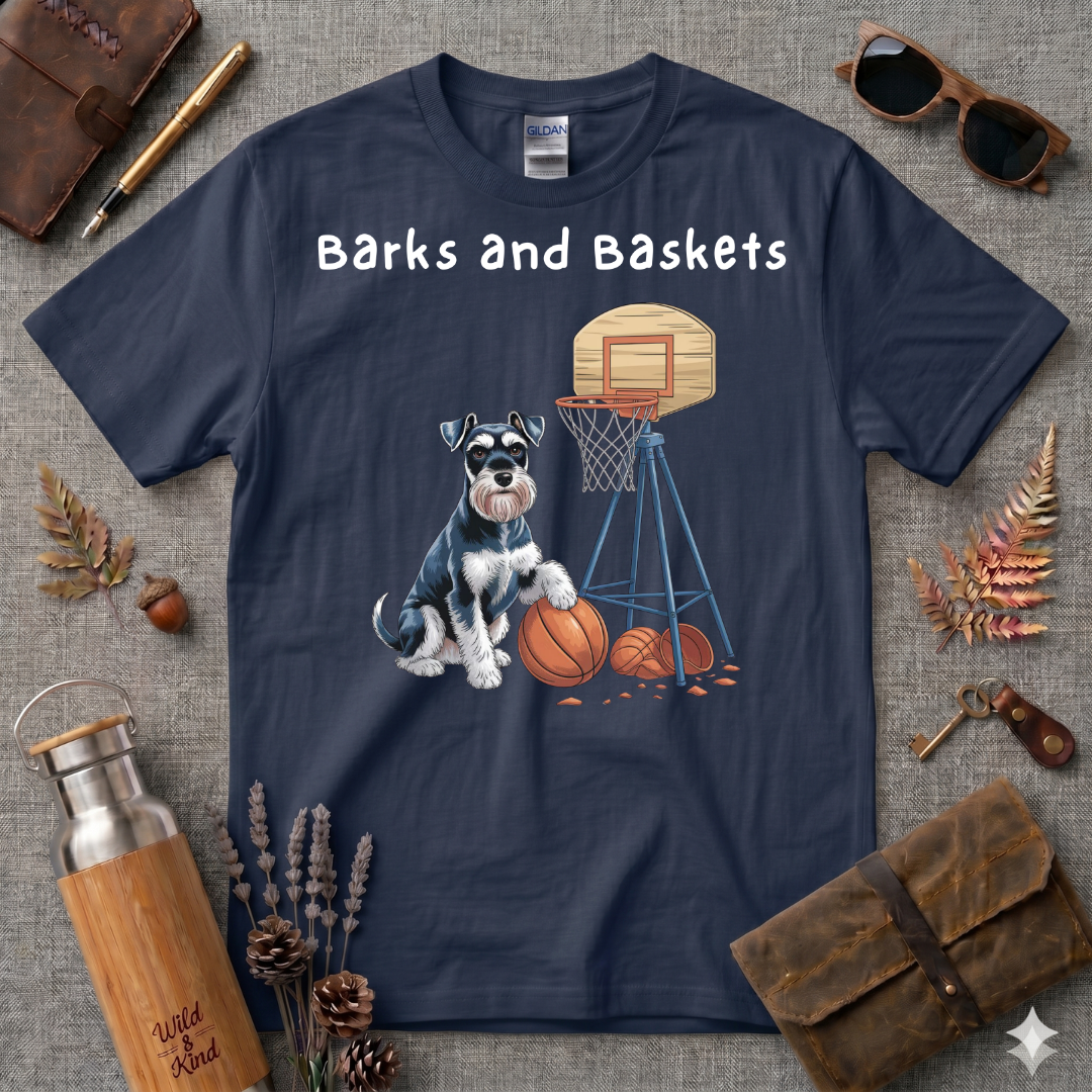 Barks and Baskets Schnauzer no 2 T-Shirt