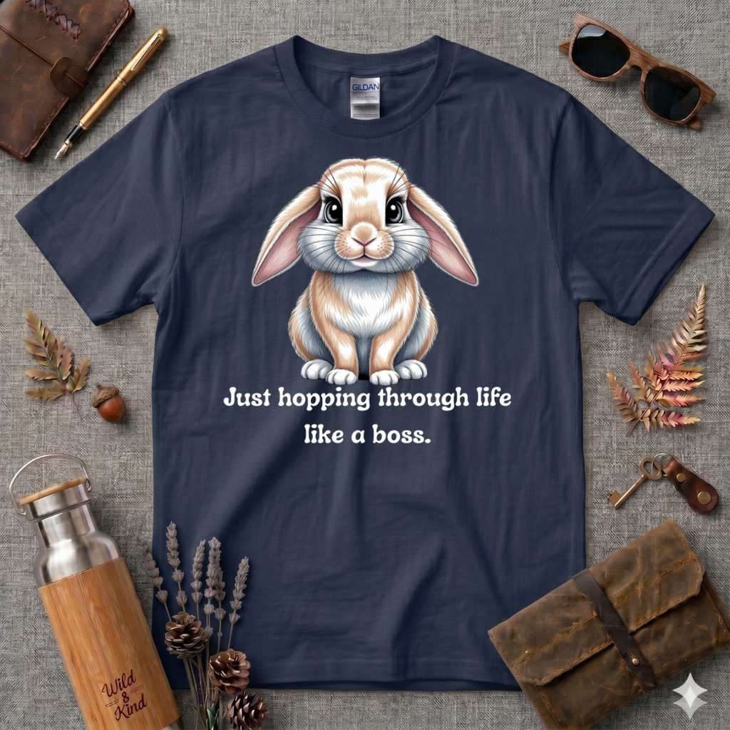 Just Hopping through Life Bunny T-Shirt