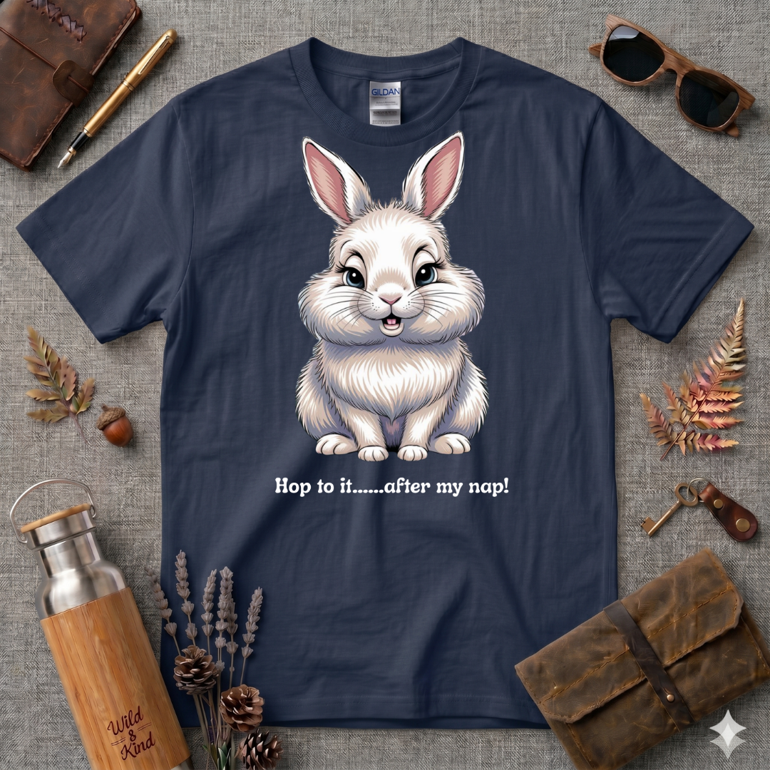 Hop to It after my nap Cartoon Cat T-Shirt