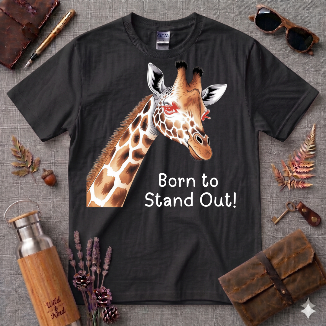Born to Stand out Giraffel T-Shirt