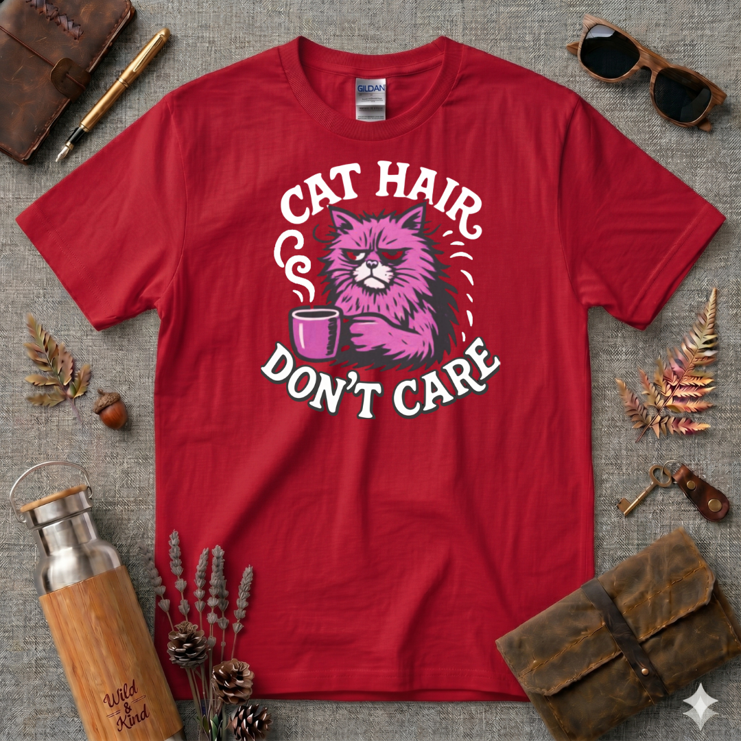 Cat Hair Don't Care T-Shirt
