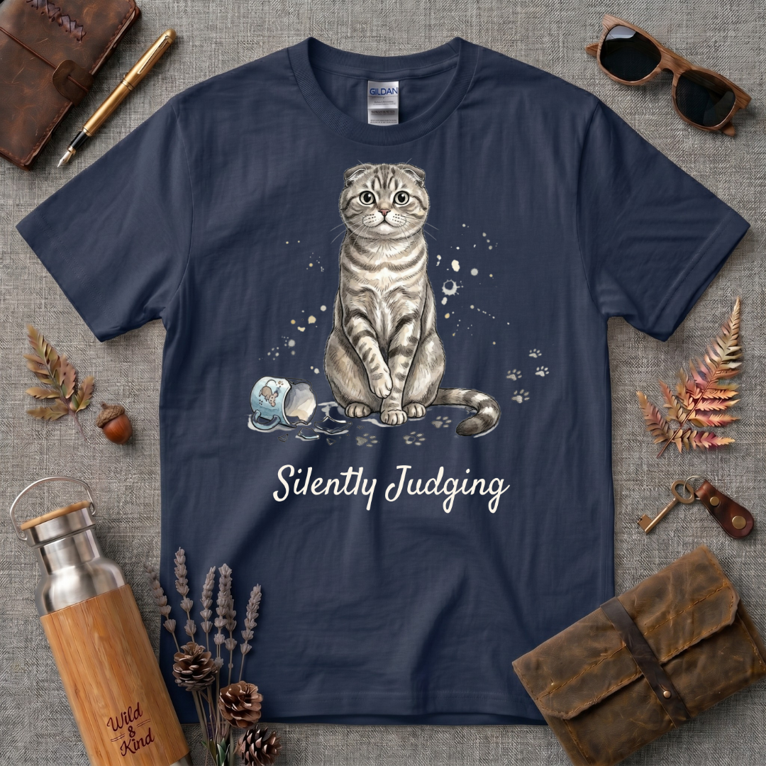 Silently Judging Cat T-Shirt