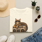 Caturday Vibes — Domestic Divas Cat Boombox Tee