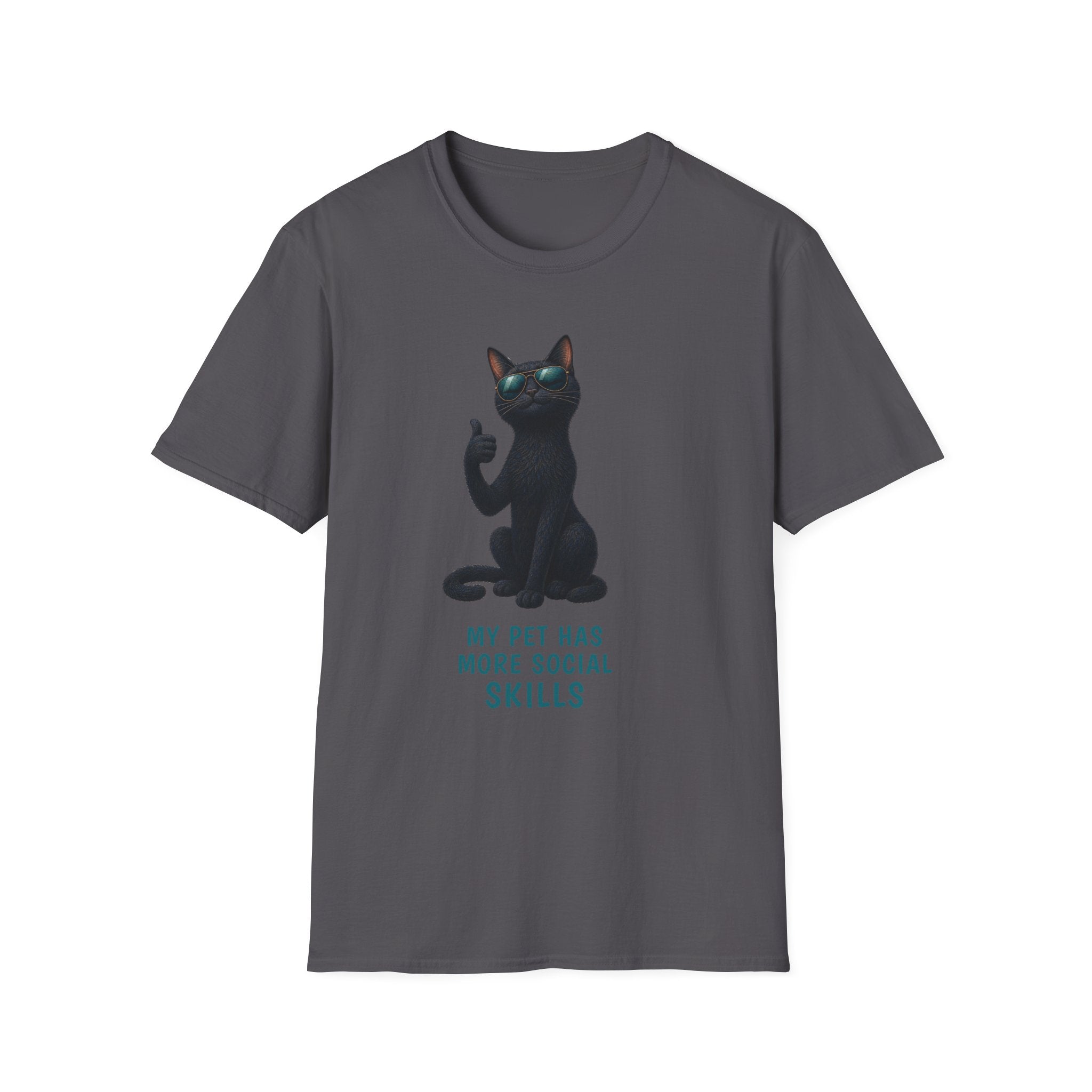 My Pet Has More Social Skills — Domestic Divas Black Cat Tee