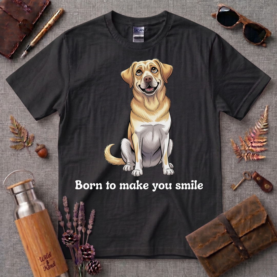 Born to make you smile Labrador T-Shirt