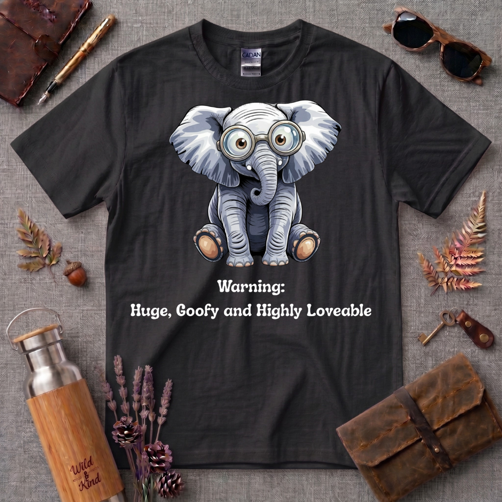 Huge Goofy and Slightly Lovable Elephant T-Shirt