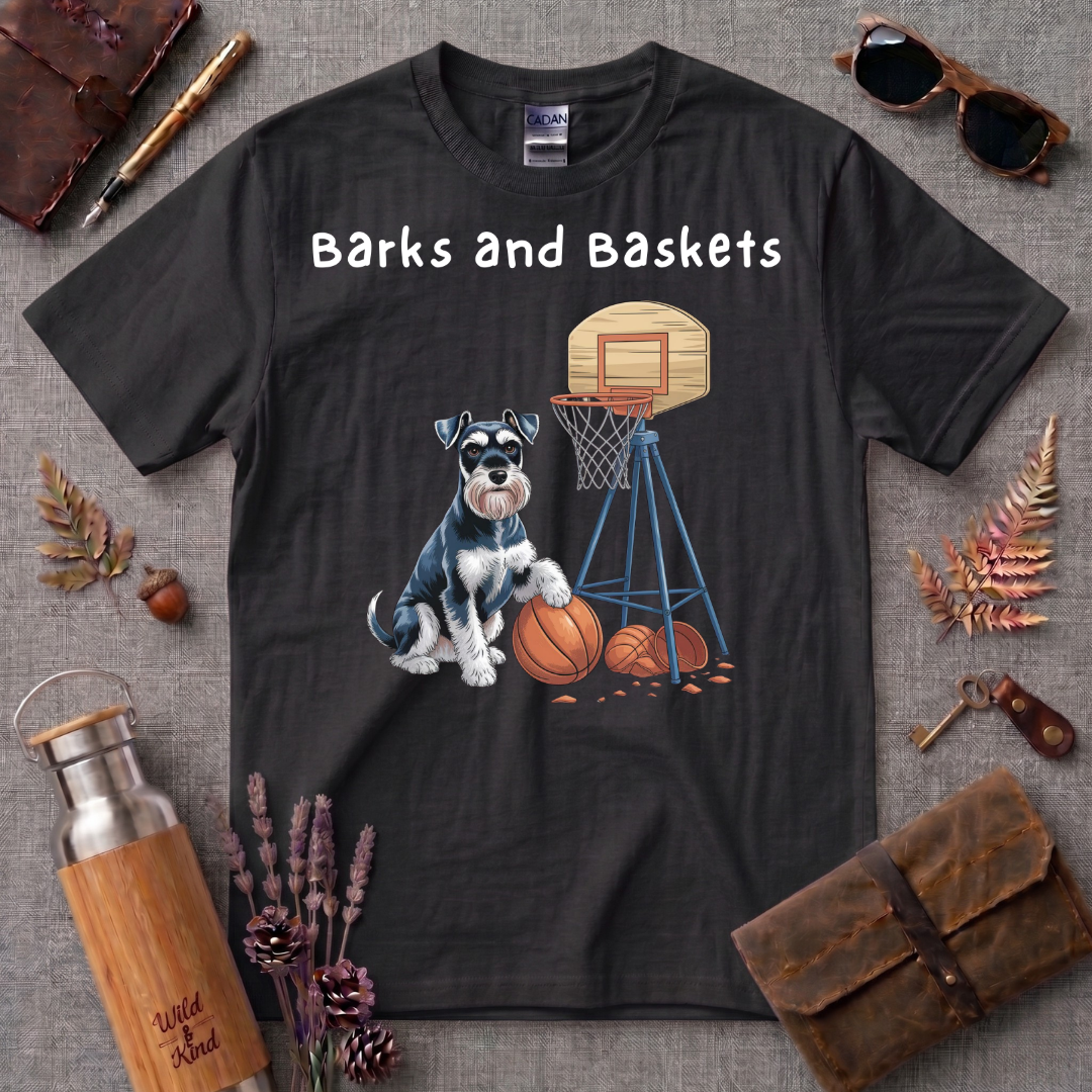 Barks and Baskets Schnauzer no 2 T-Shirt