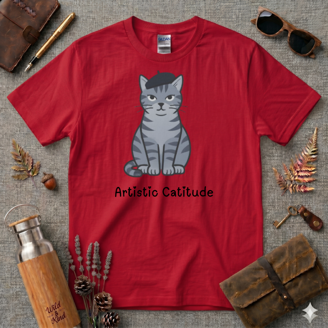 Artistic Catitude T-Shirt