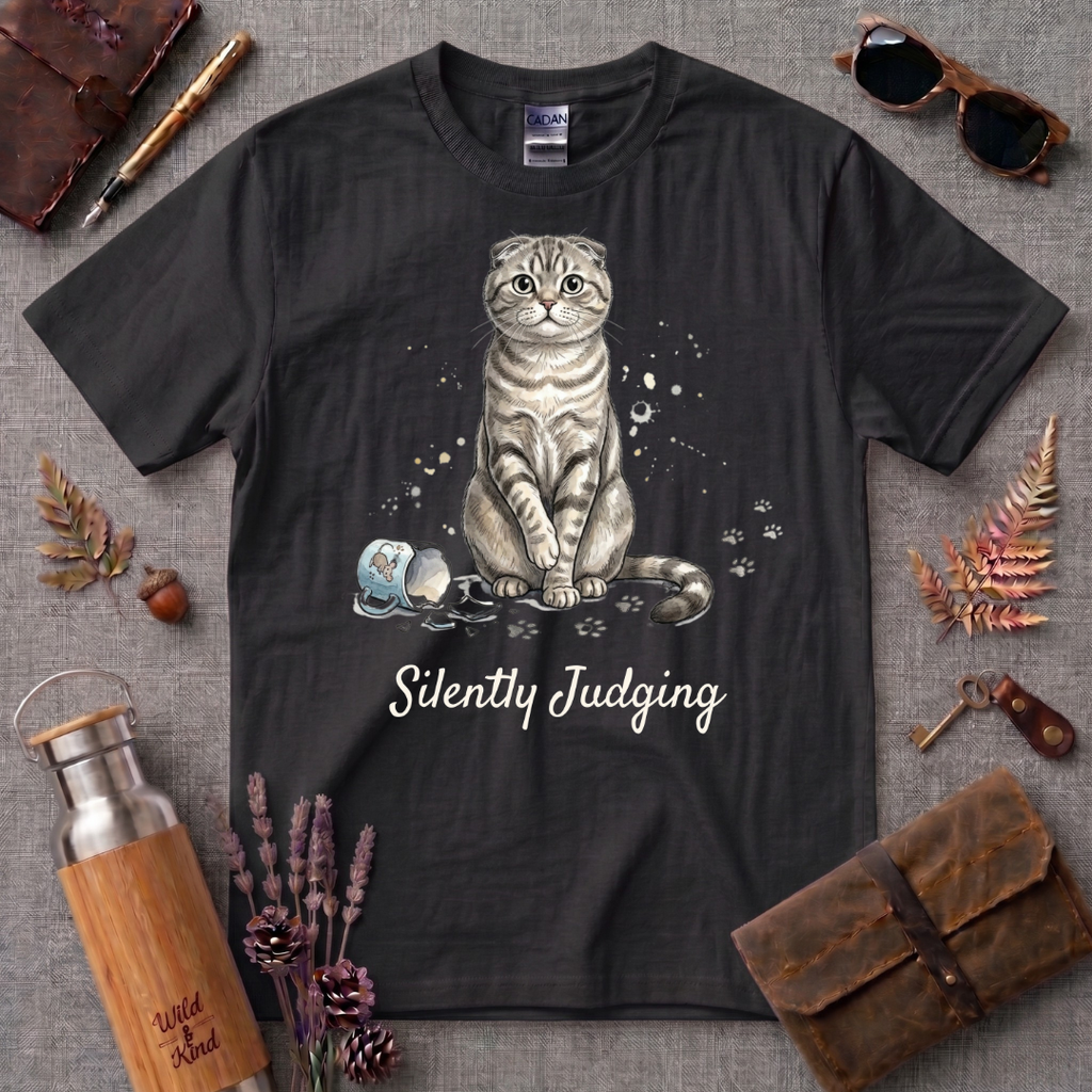 Silently Judging Cat T-Shirt