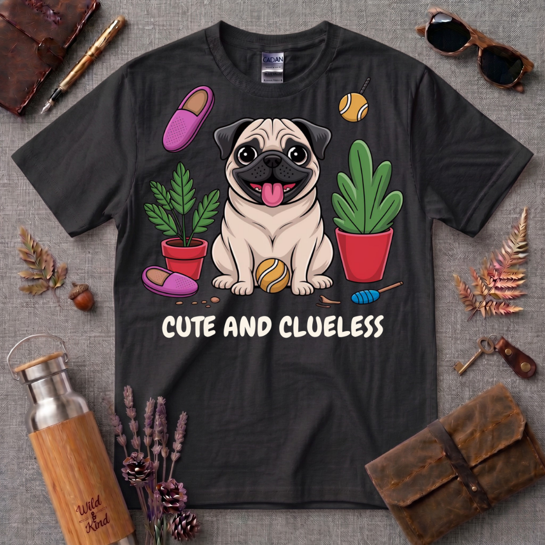 Cute and Clueless Pug T-Shirt
