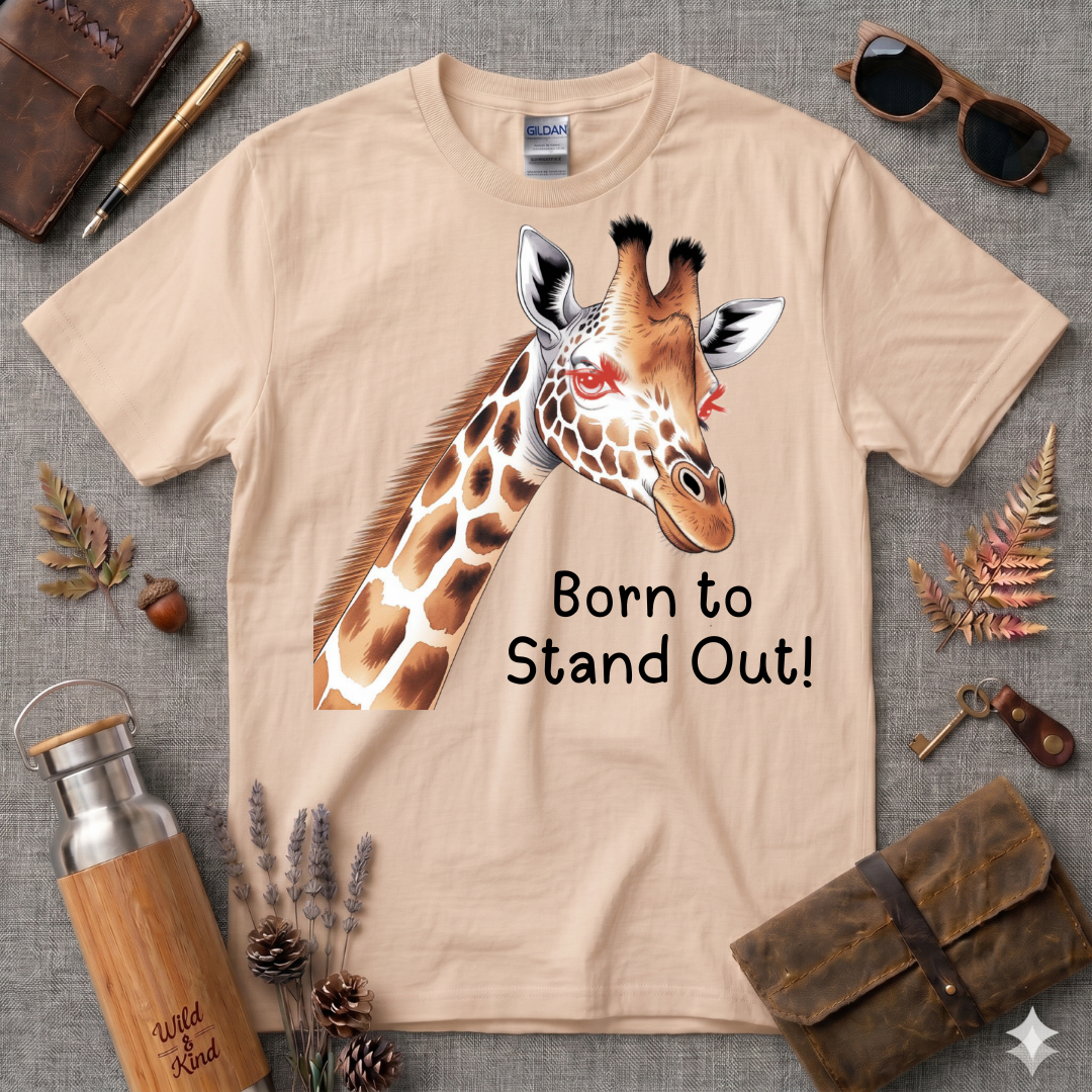 Born to Stand out Giraffel T-Shirt