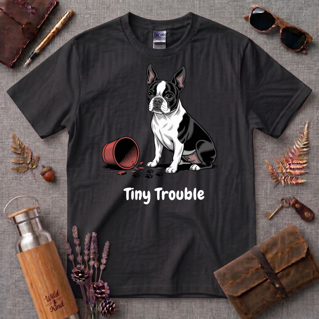 Tiny Trouble French Bull Dog T-Shirt