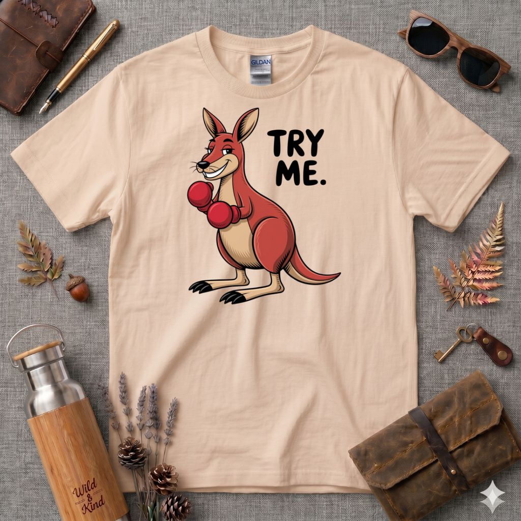 Try Me Kangaroo T-Shirt