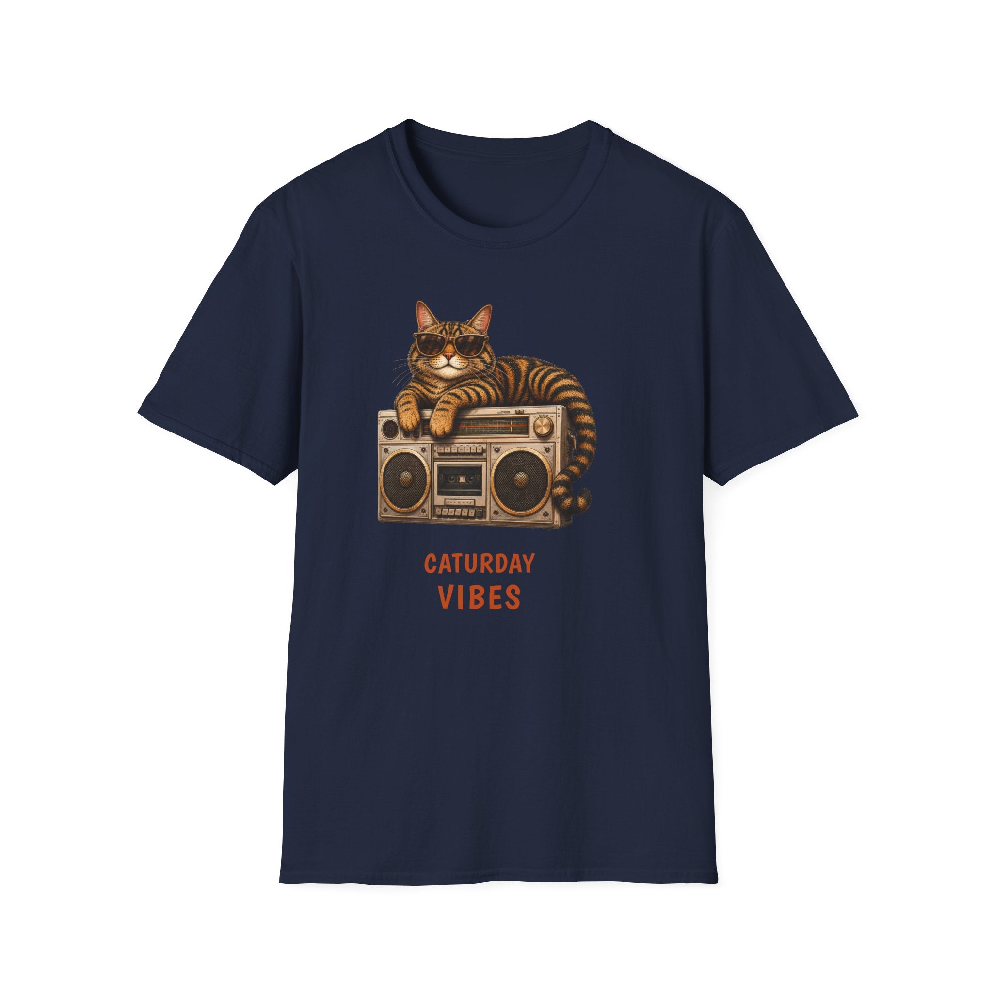 Caturday Vibes — Domestic Divas Cat Boombox Tee