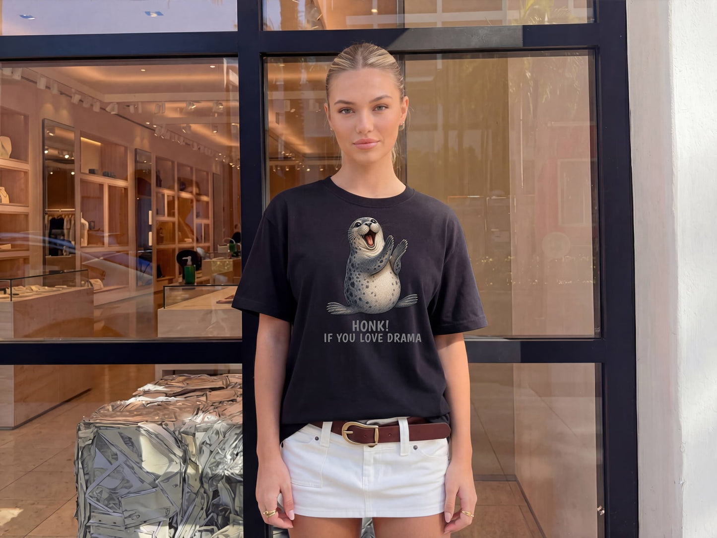 Honk If You Love Drama — Seal Tee