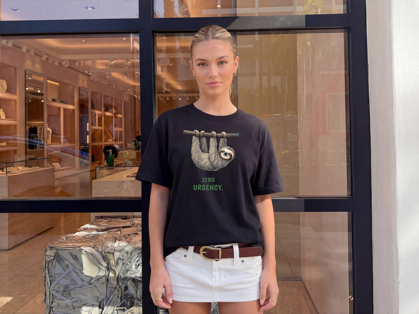 Zero Urgency — Jungle Jokers Sloth Tee