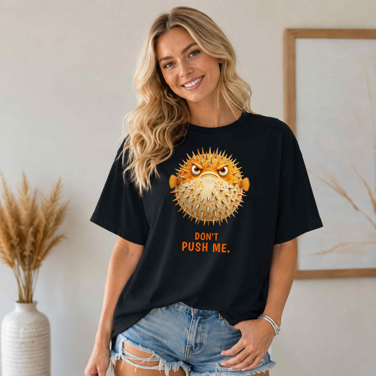 Don't Push Me — Reef Rebels Pufferfish Tee