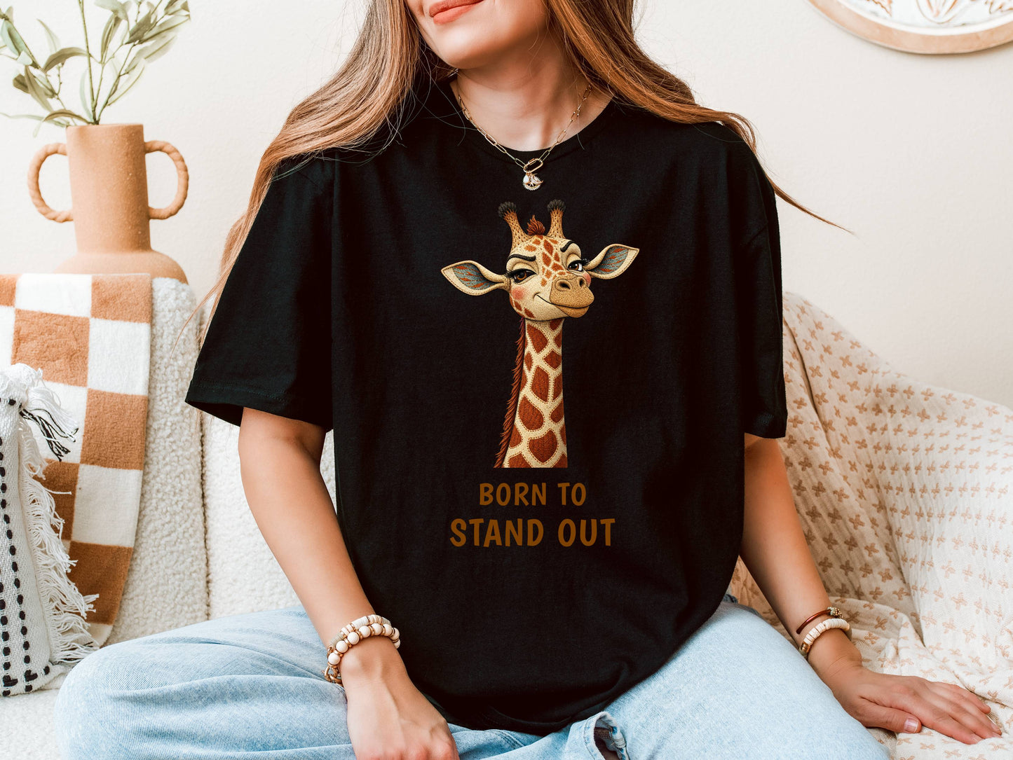 Born to Stand Out — Savannah Sass Giraffe Tee