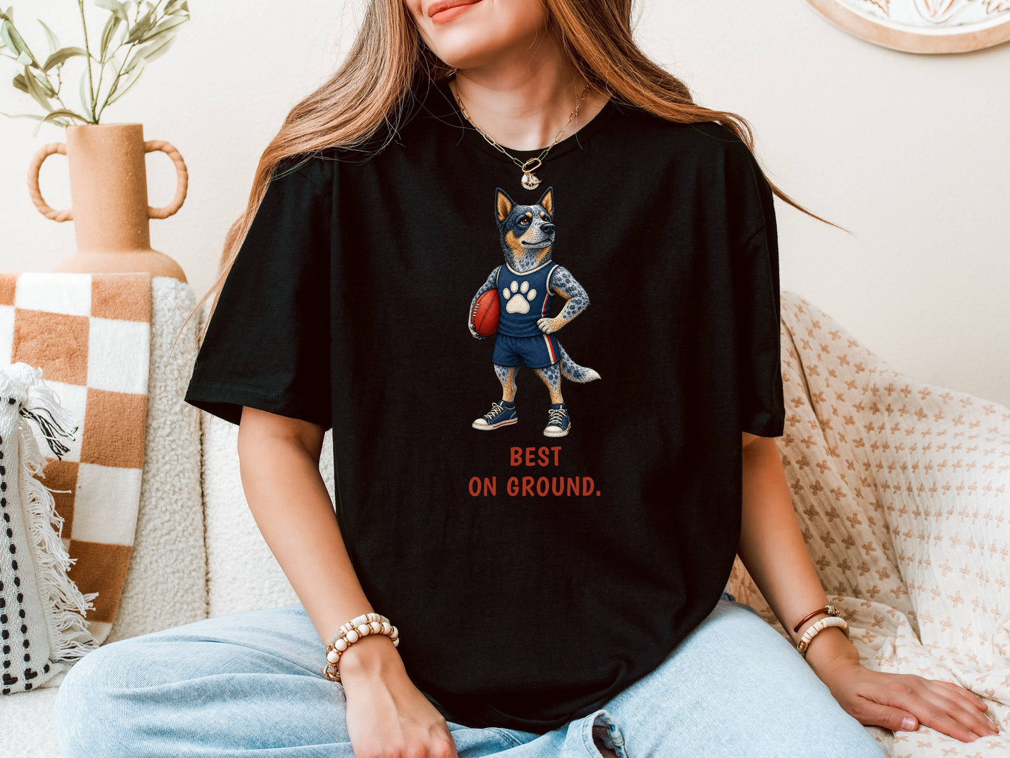 Best On Ground — AFL Blue Heeler Tee