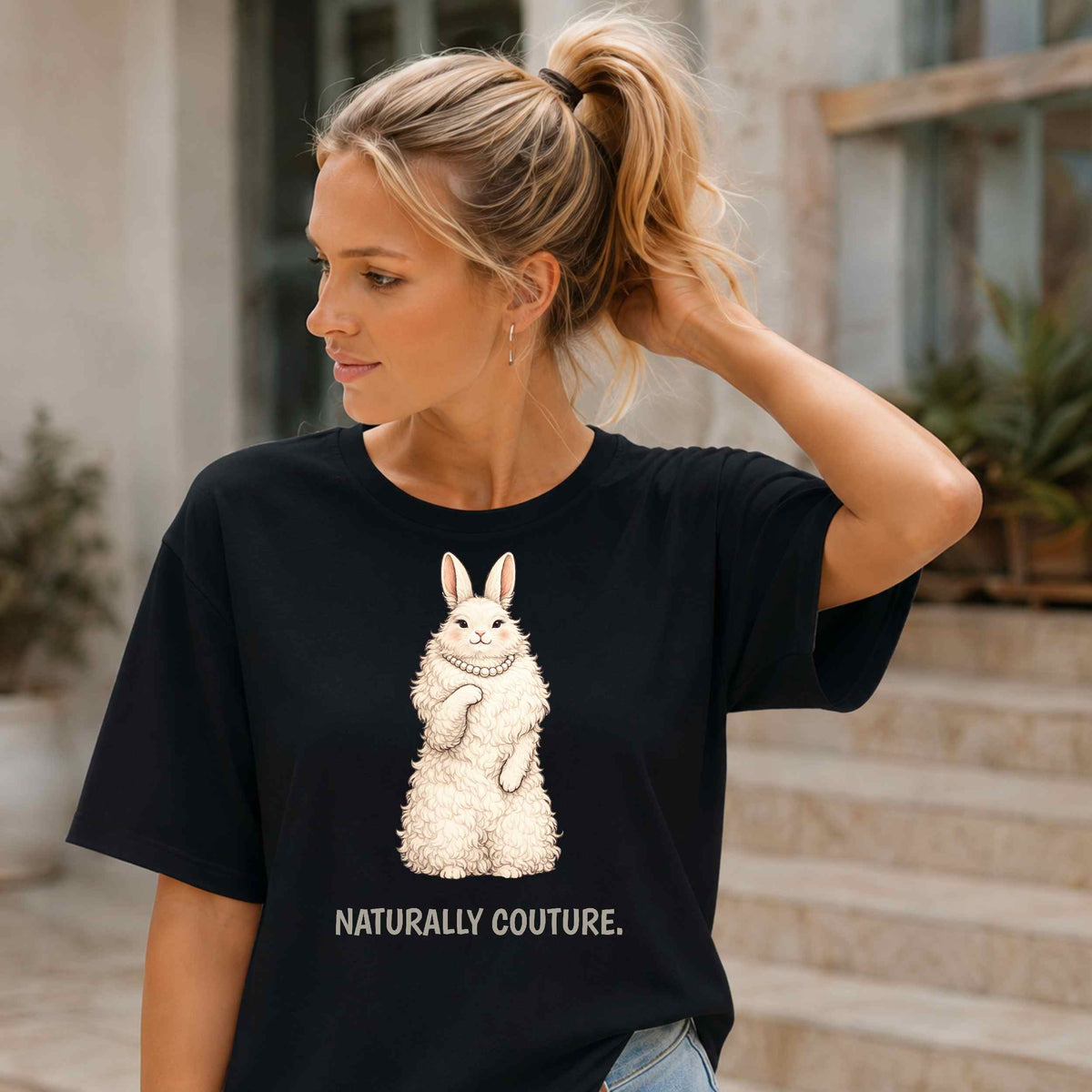 Angora Rabbit T-Shirt | Fashion Animal Tee | Wild & Kind Couture Creatures