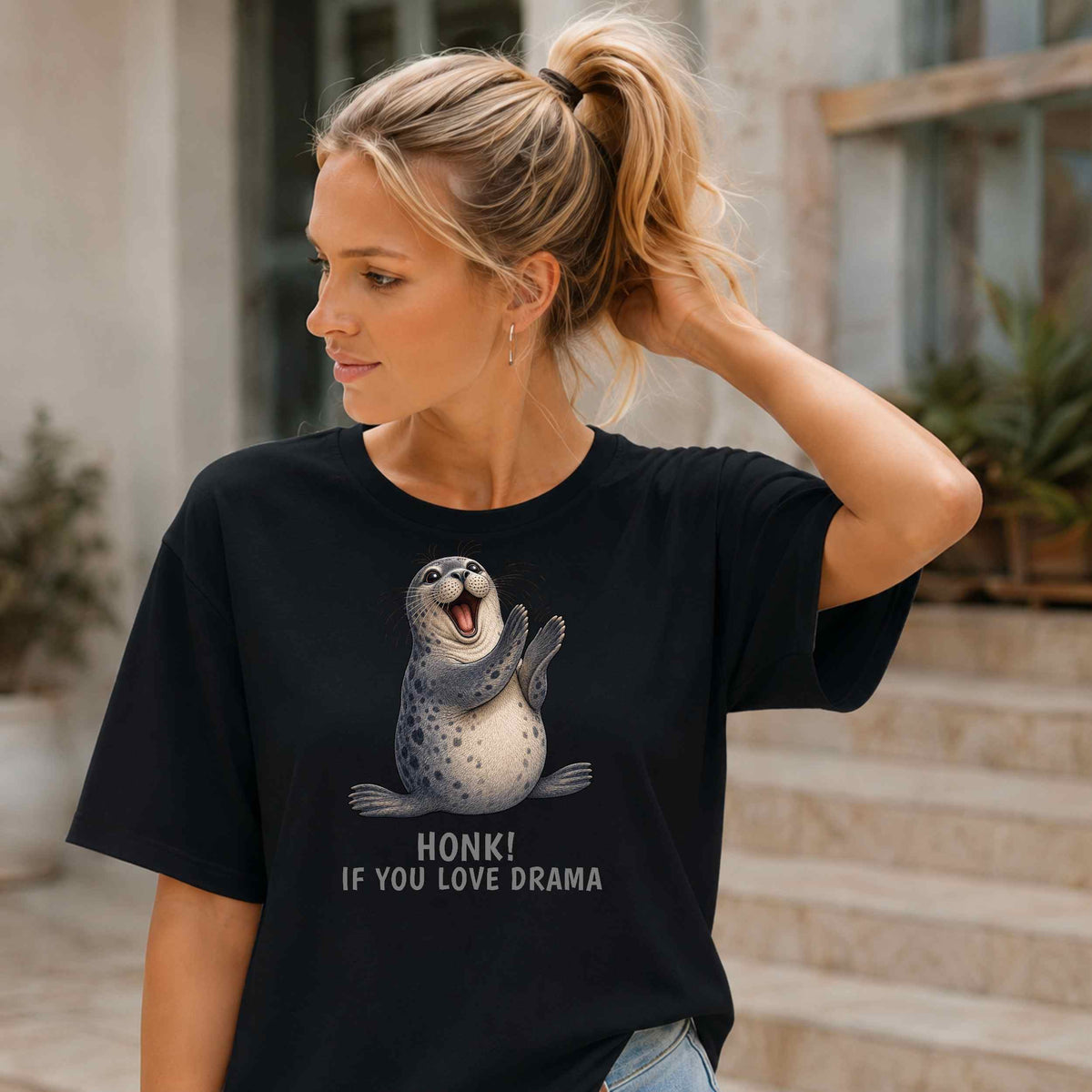 Honk If You Love Drama — Seal Tee