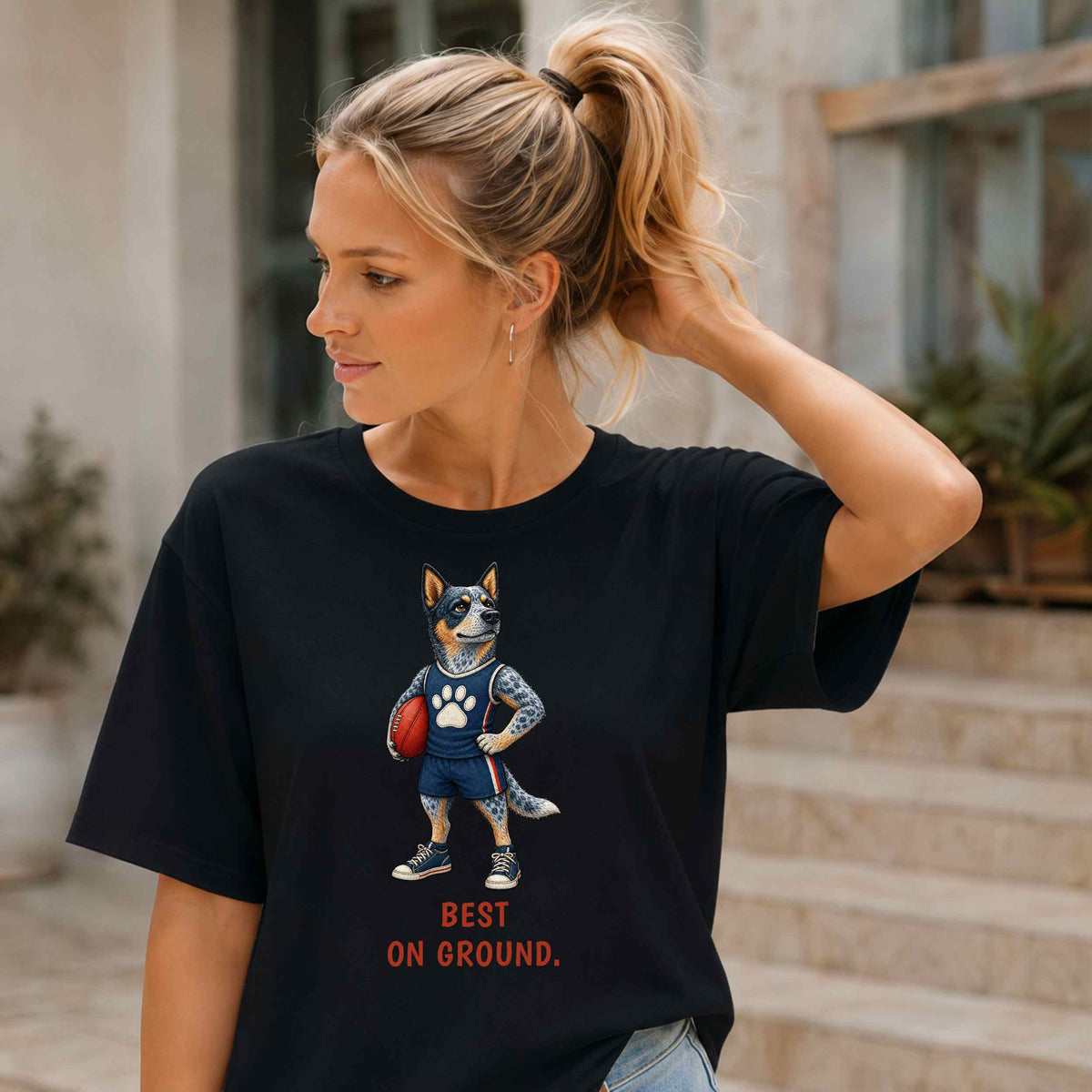 Best On Ground — AFL Blue Heeler Tee
