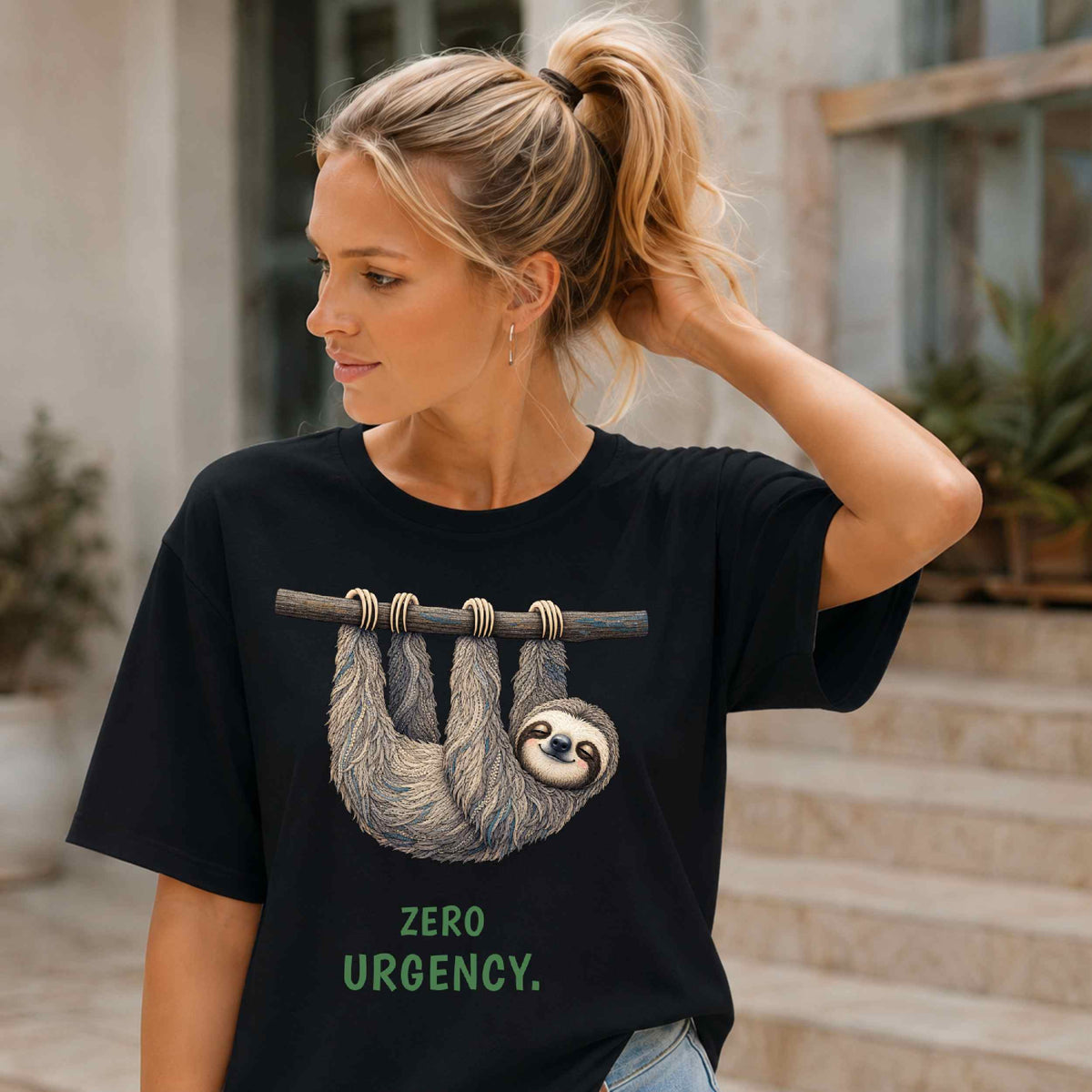 Zero Urgency — Jungle Jokers Sloth Tee