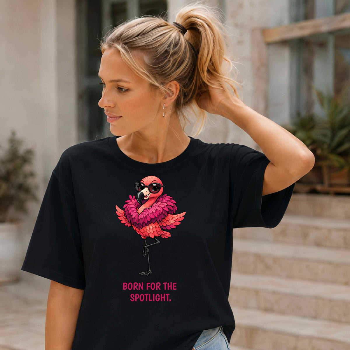 Fashion Flamingo T-Shirt | Glam Animal Tee | Wild & Kind Couture Creatures