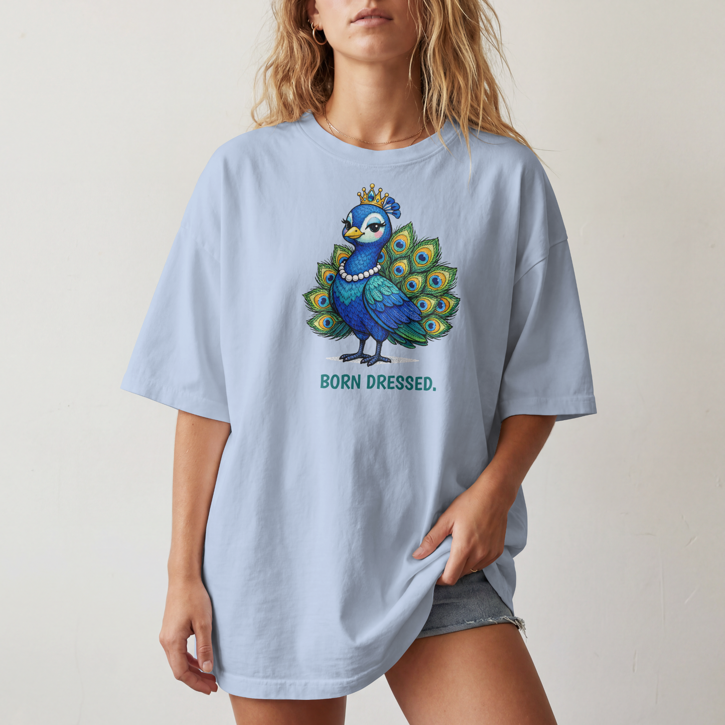 Fashion Peacock T-Shirt | Glam Animal Tee | Wild & Kind Couture Creatures